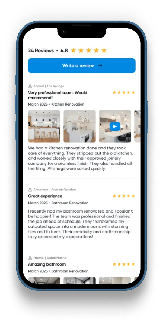 Step 4 – Read and leave reviews based on your experience with the expert