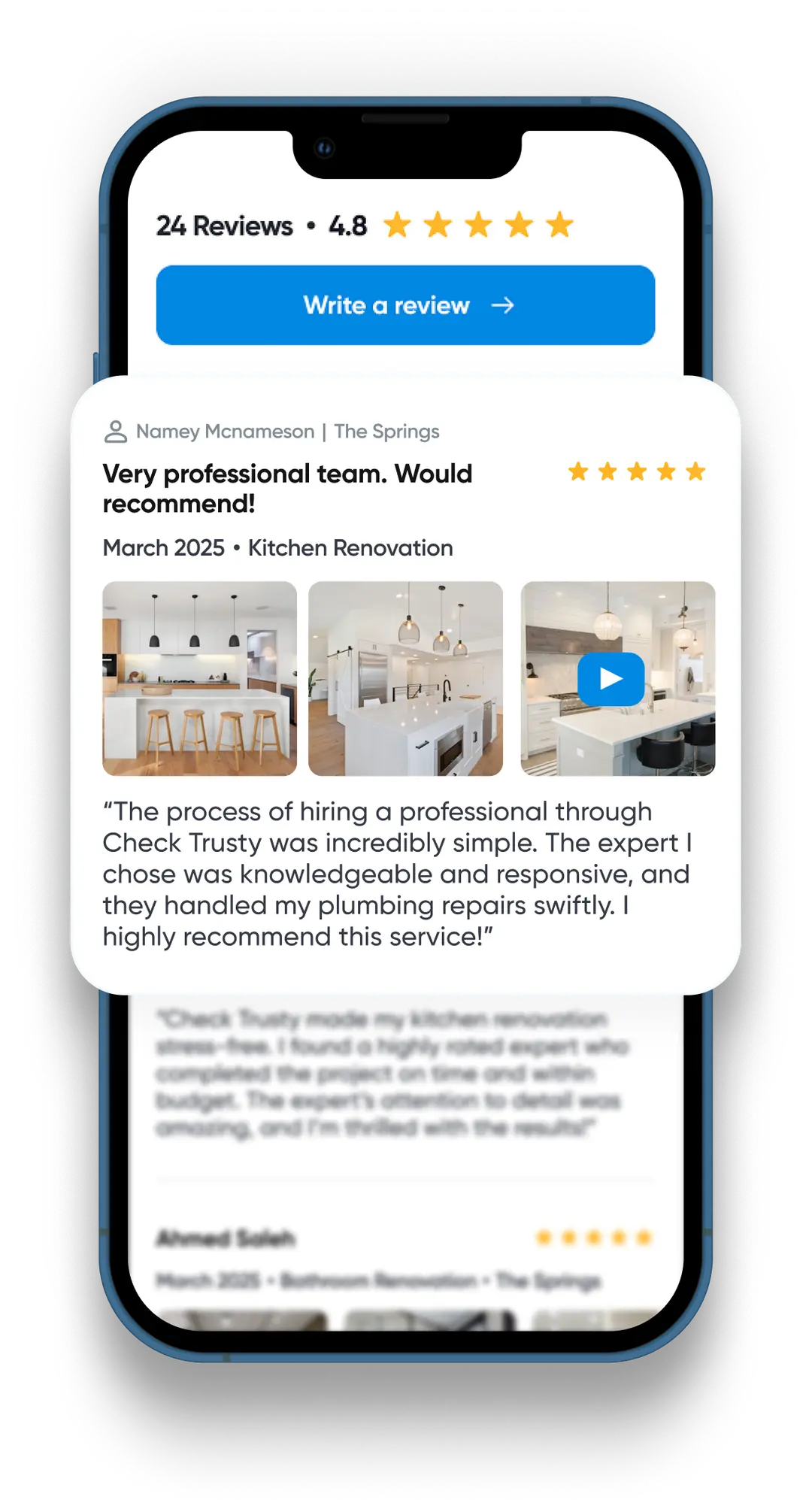 Step 3 – Select your expert, get the work done, and leave a review